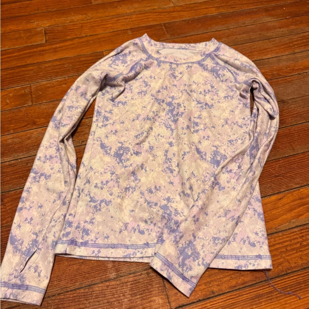 All in Motion Kids Long Sleeve Shirt - Purple Pattern